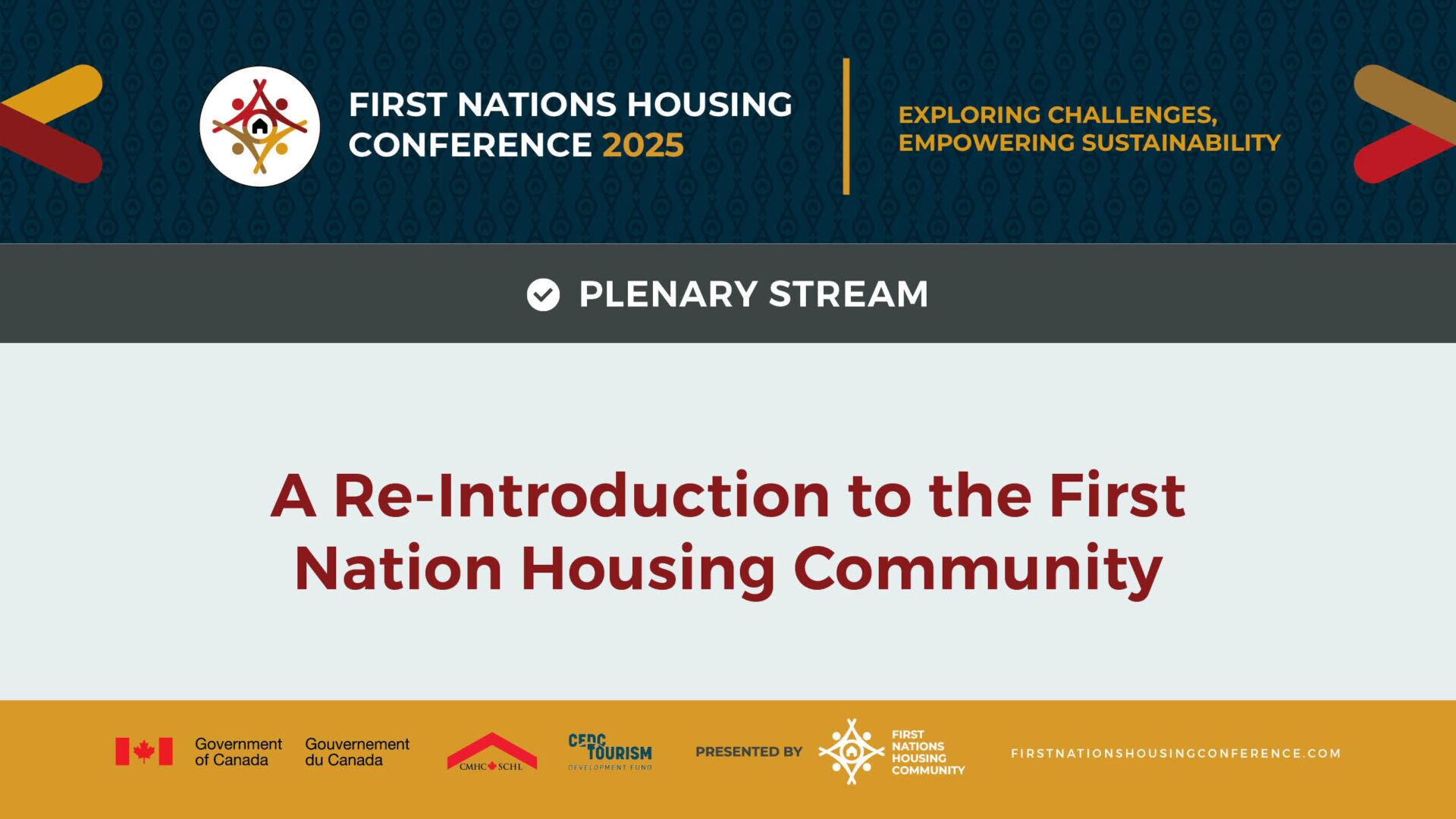 A Re-Introduction to the First Nation Housing Community